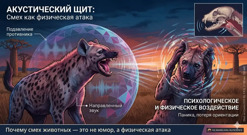 Акустический щит: Почему смех животных — это не юмор, а физическая атака