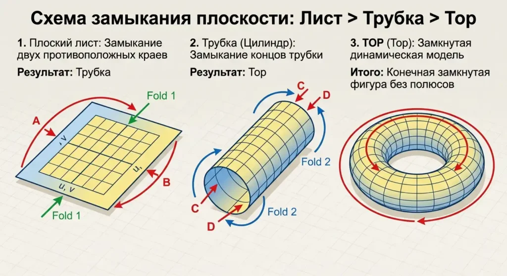 Как из плоскости получается тор