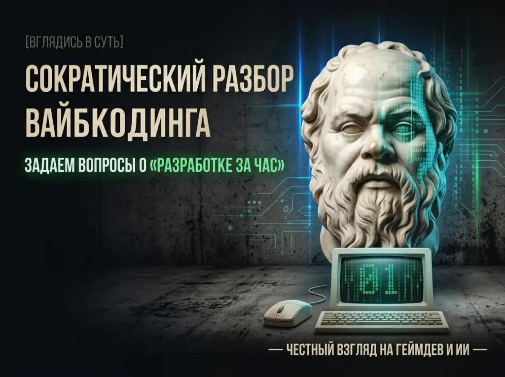 Сократический анализ вайбкодинга: Задаем вопросы о «разработке за час»